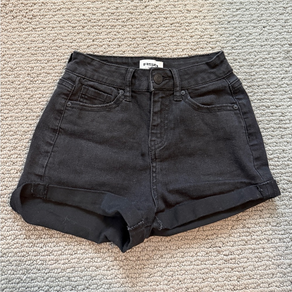 RSQ Jean shorts, girls size 7 super high rise mom jean shorts